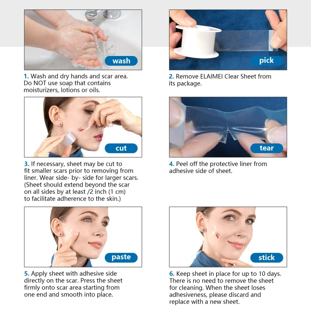 Invisible Silicone Scar Tape