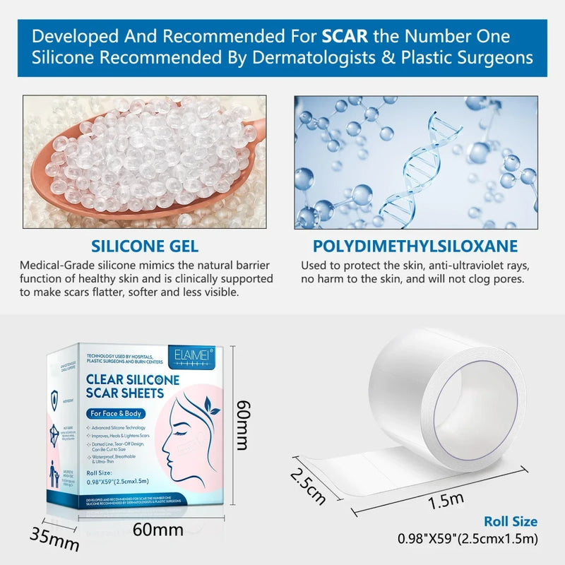 Invisible Silicone Scar Tape